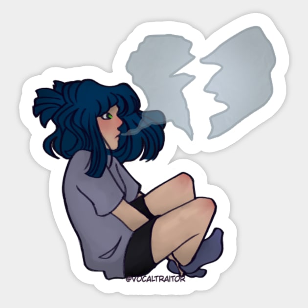 Smokey Hearts Sticker by vocaltraitor